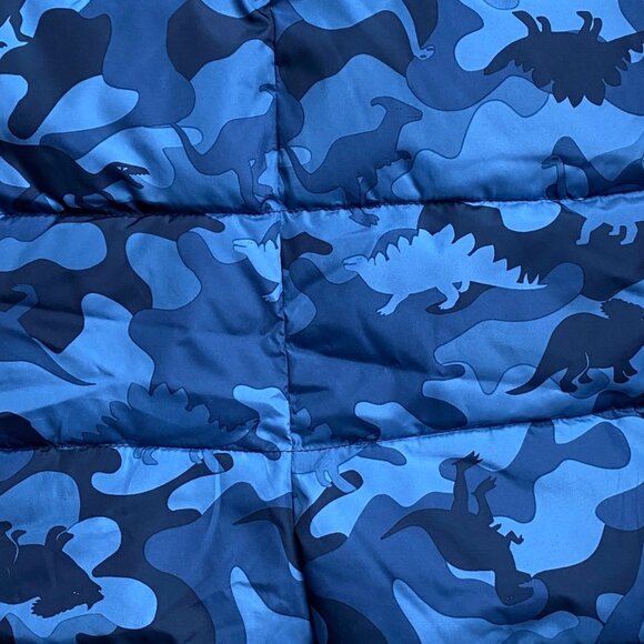 Baby Gap Dinosaur Print ColdControl Max One-Piece Quilted Snowsuit Blue 6-12 mos - Picture 11 of 16